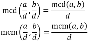 Problemas teóricos resueltos del mínimo común múltiplo y máximo común divisor. Propiedades. Demostraciones. Calculadora. Matemáticas. Secundaria. Cálculo. ESO